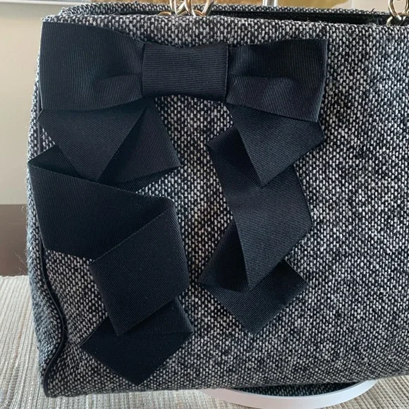 Kate Spade Kenny tweed satchel/shoulder bag EUC